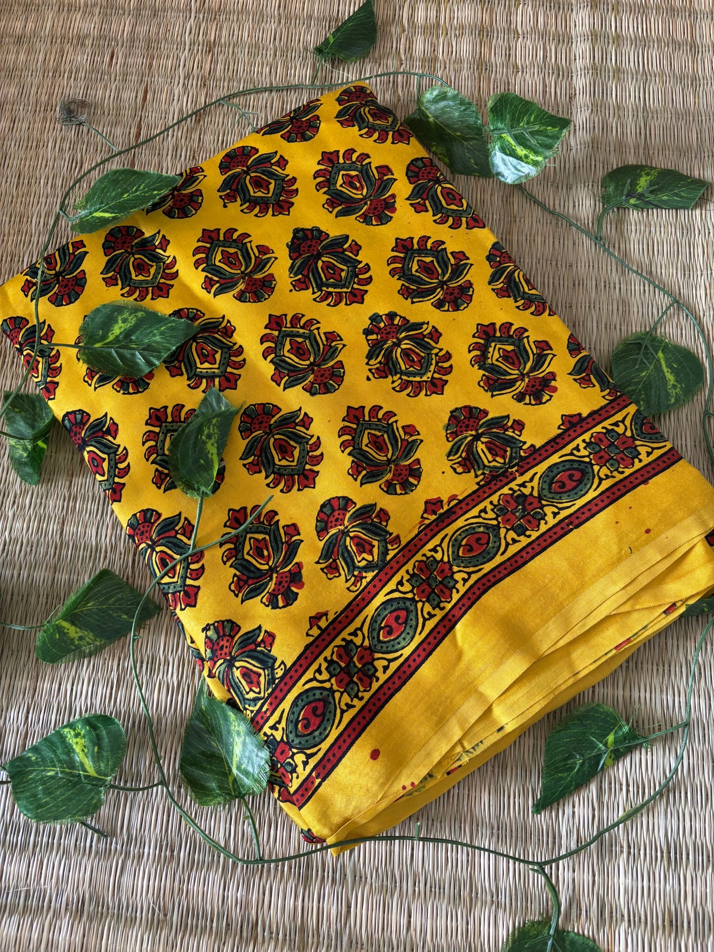 Ajrakh Modal Silk Saree