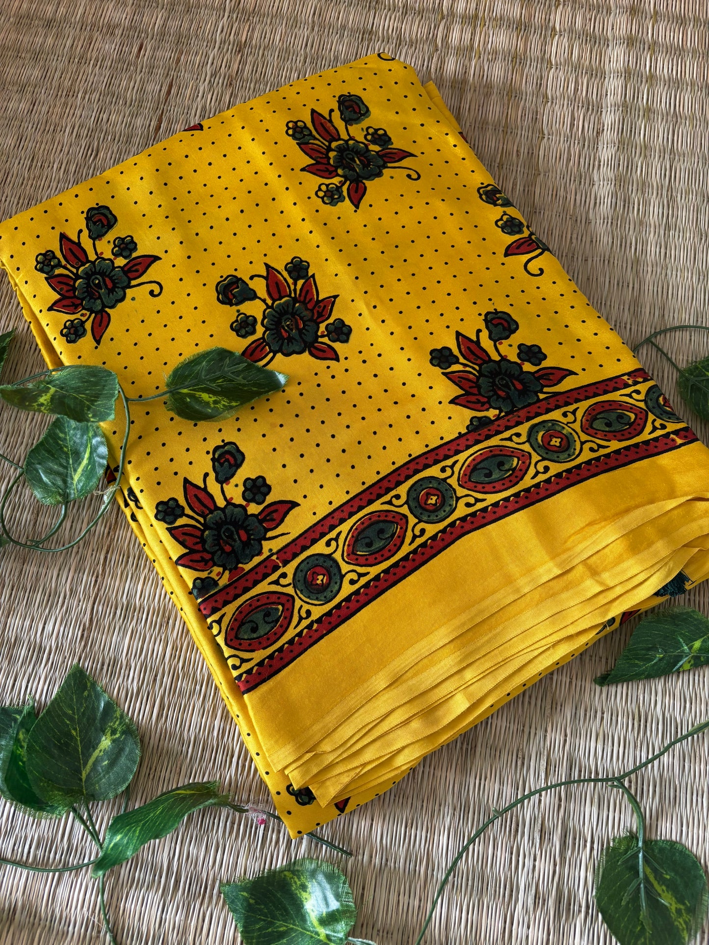 Ajrakh Modal Silk Saree