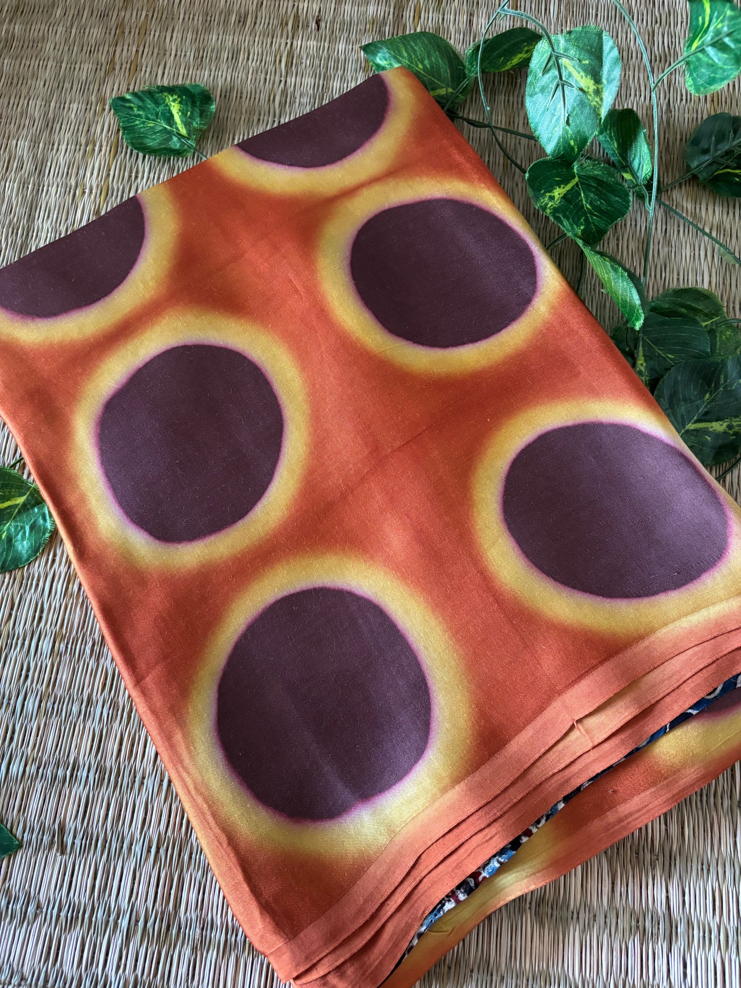 Modal Clamp Ajrakh Saree
