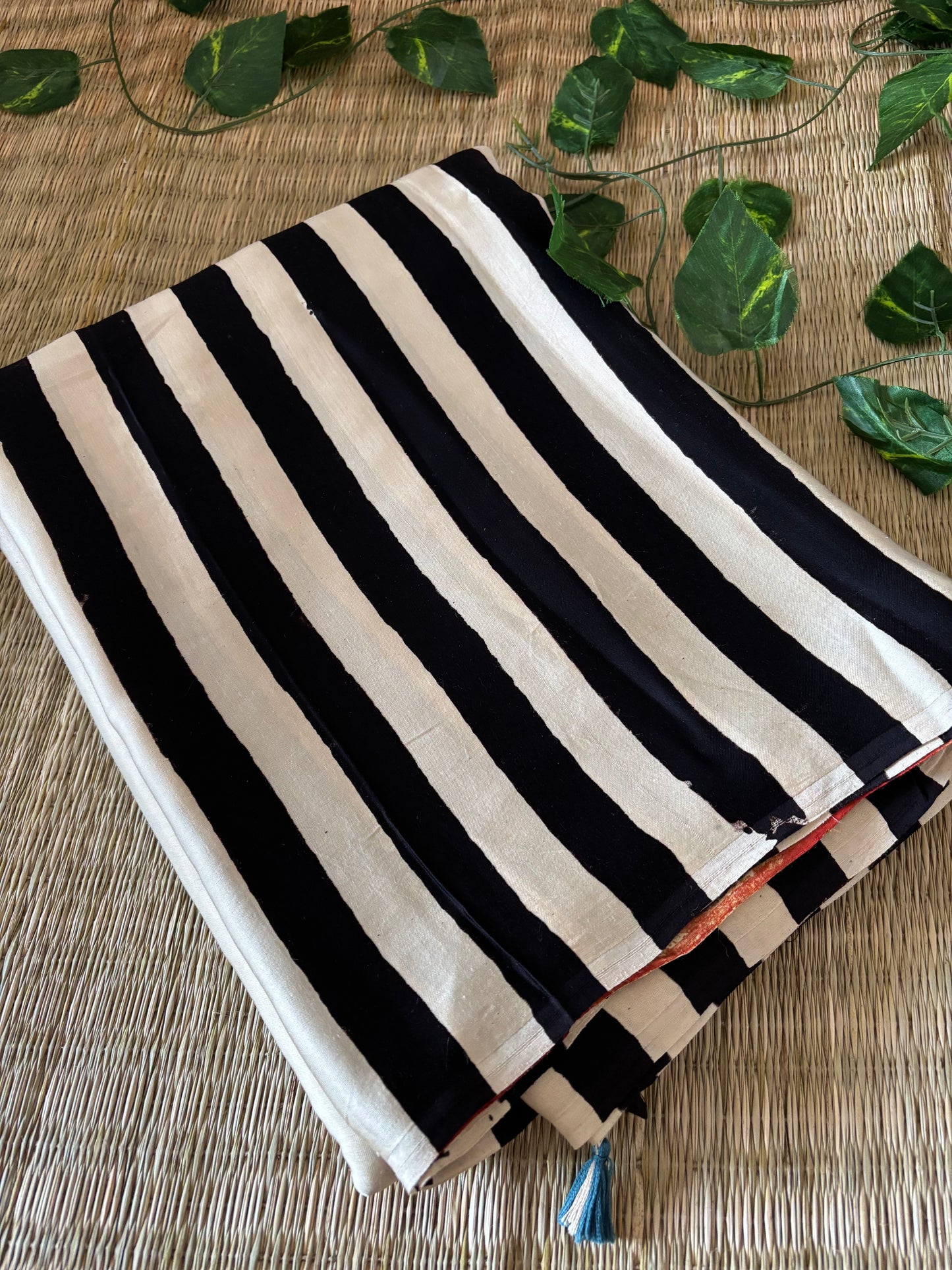 Ajrakh Modal Silk Saree