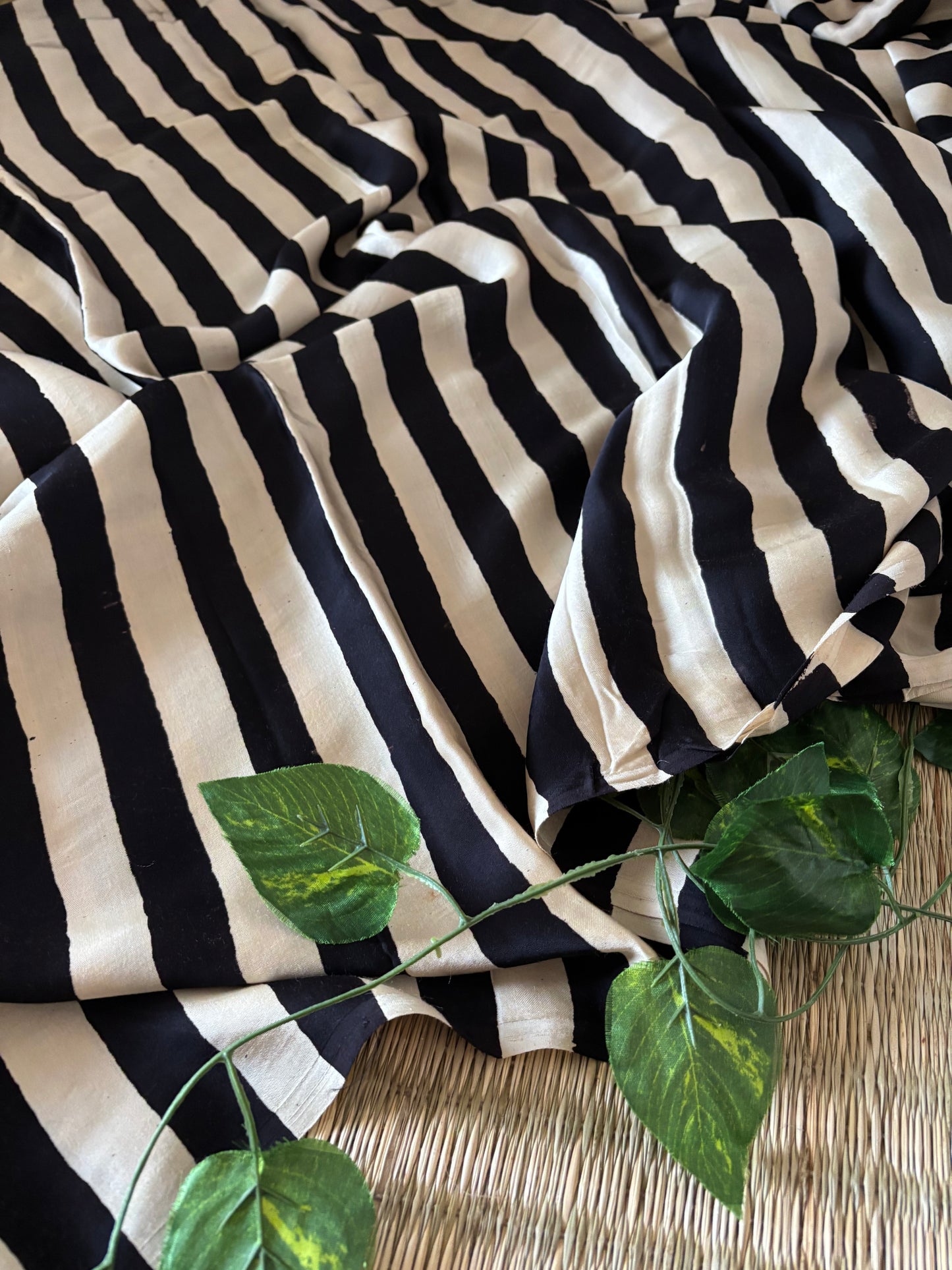Ajrakh Modal Silk Saree