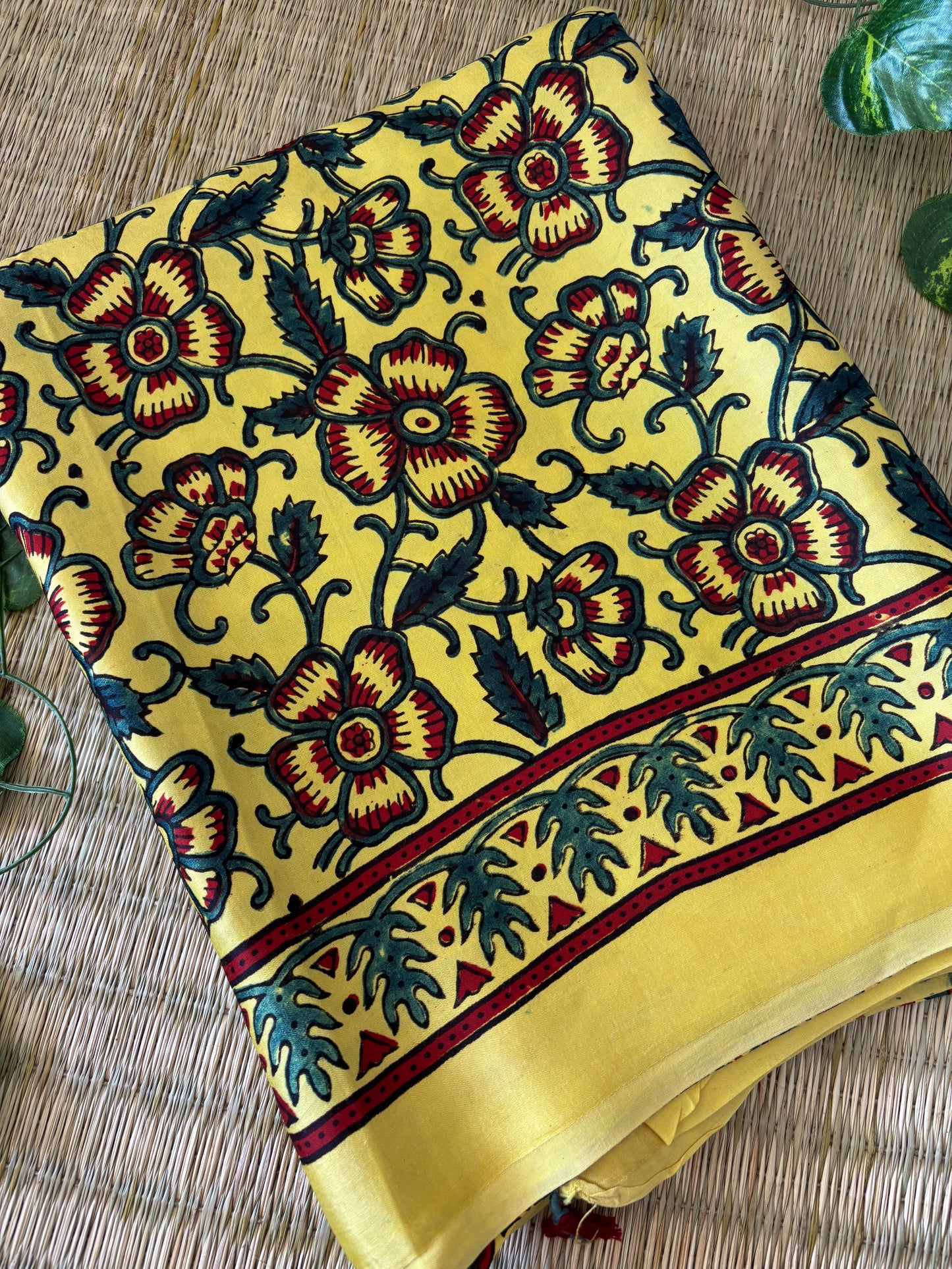 Ajrakh Modal Silk Saree