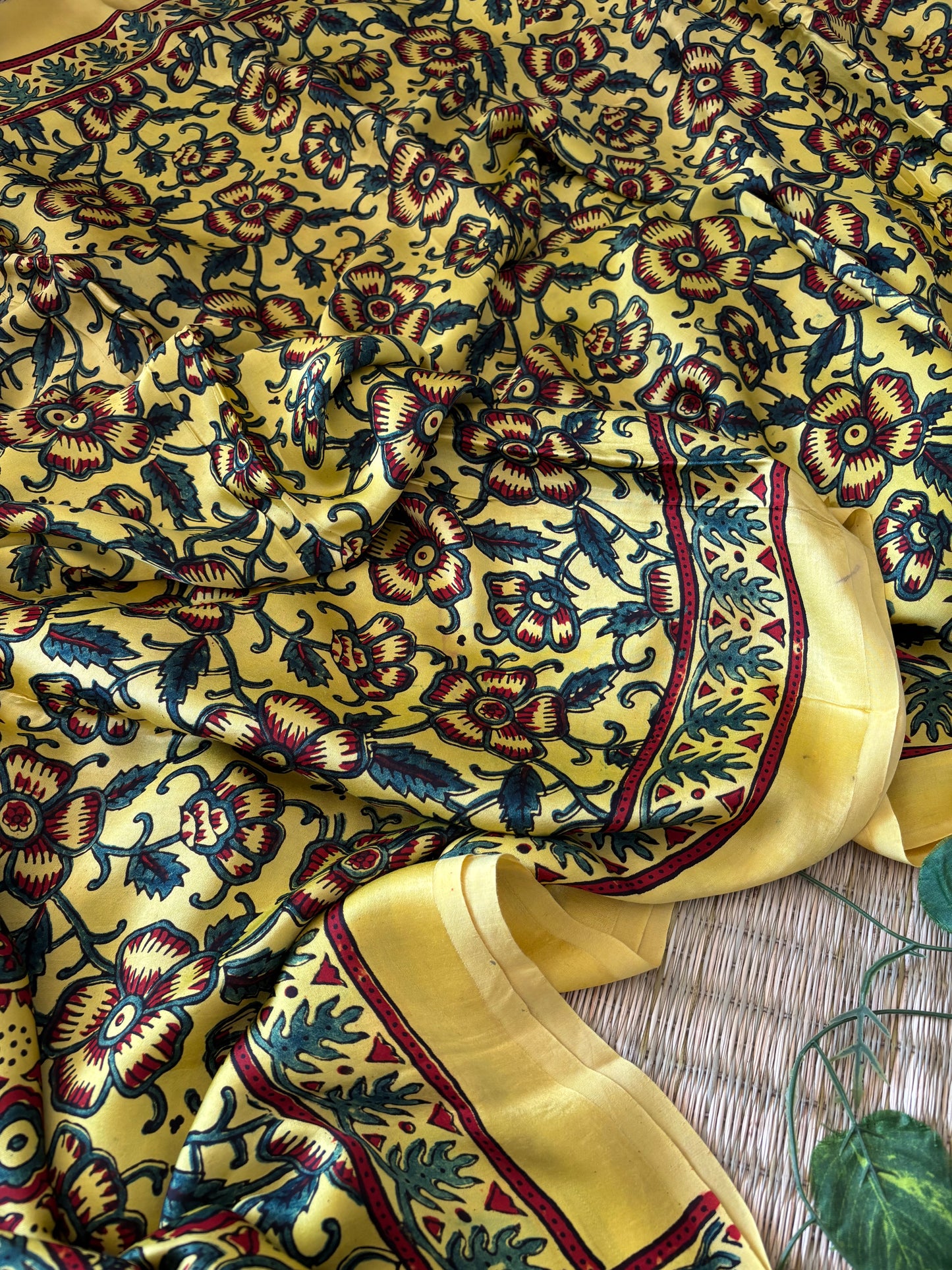 Ajrakh Modal Silk Saree