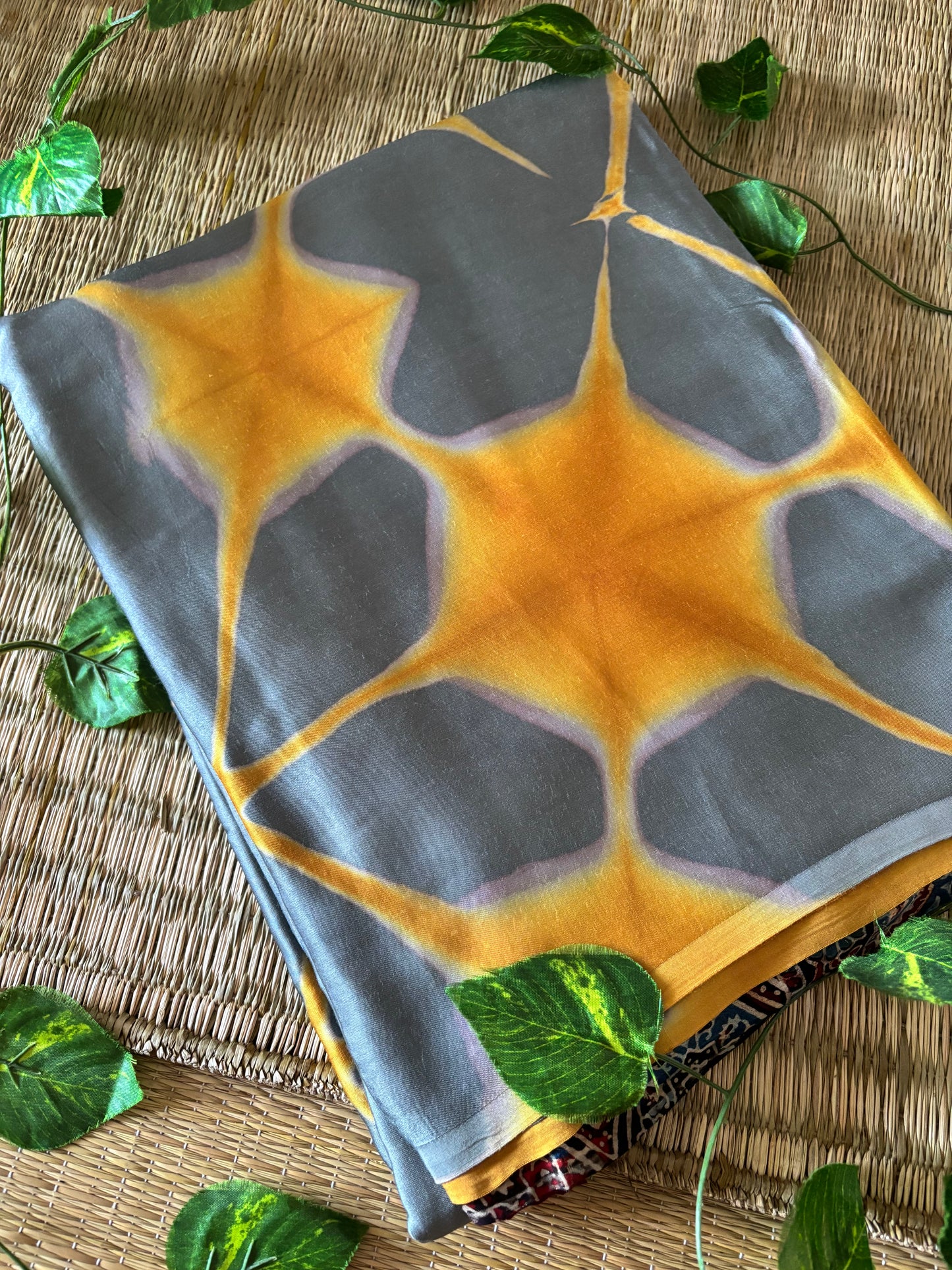 Modal Clamp Ajarakh Saree