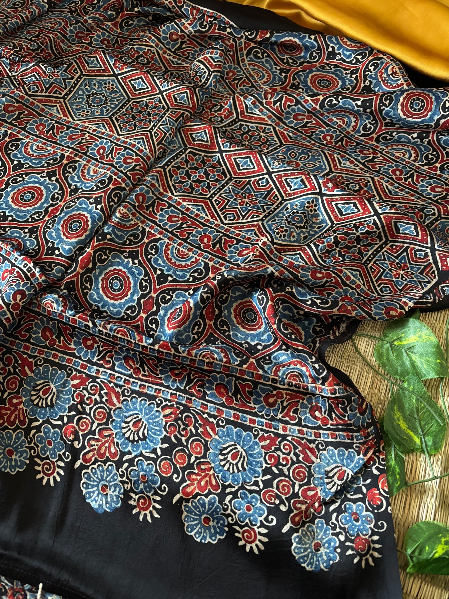 Modal Clamp Ajarakh Saree
