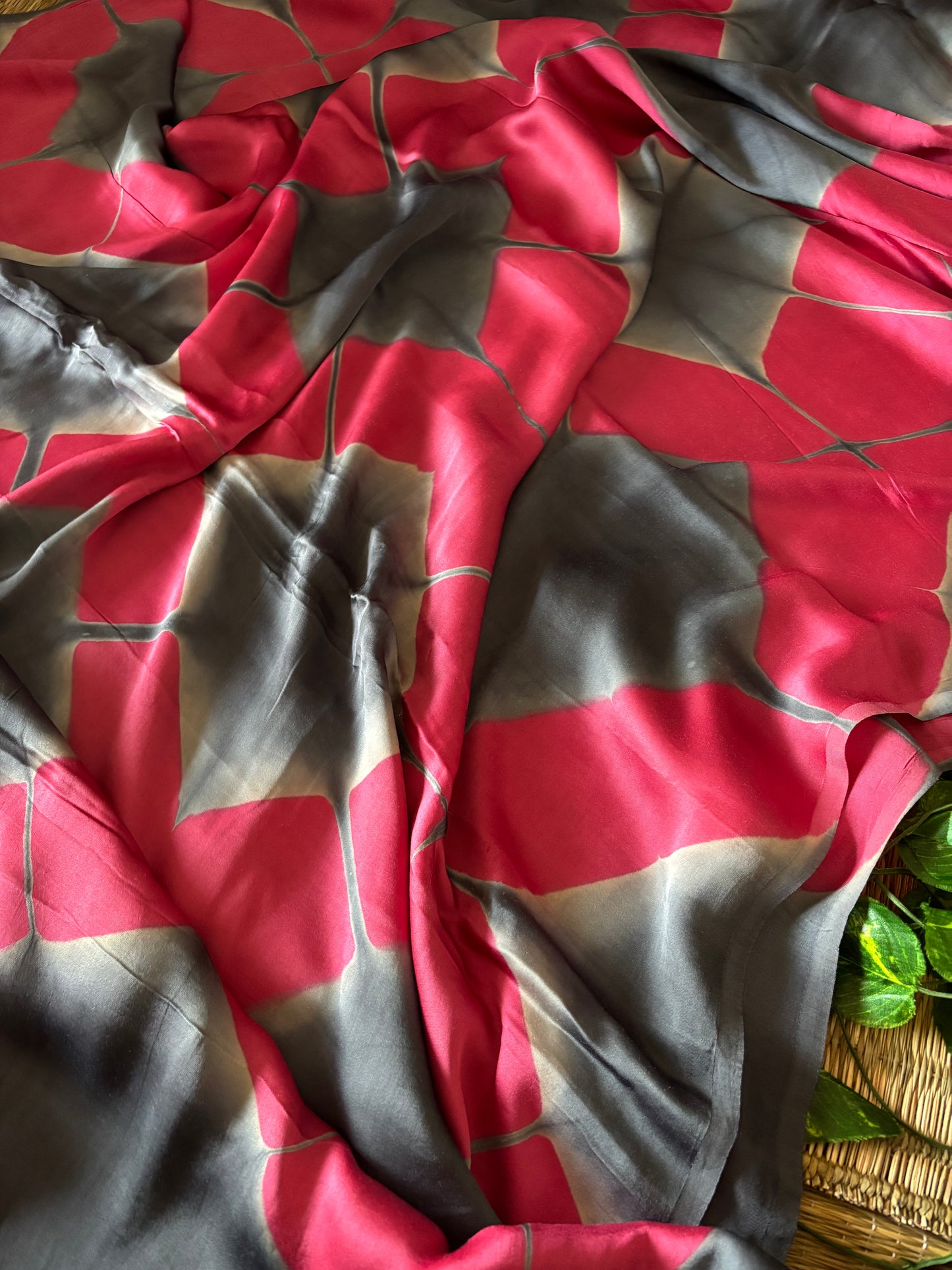 Modal Clamp Ajrakh Saree