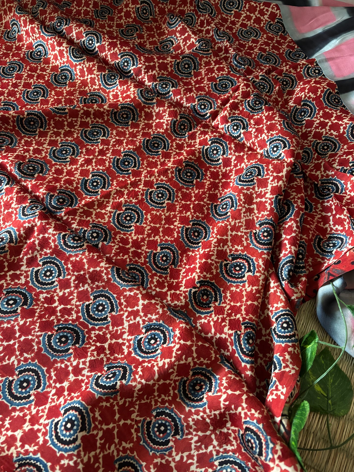 Modal Clamp Ajarakh Saree