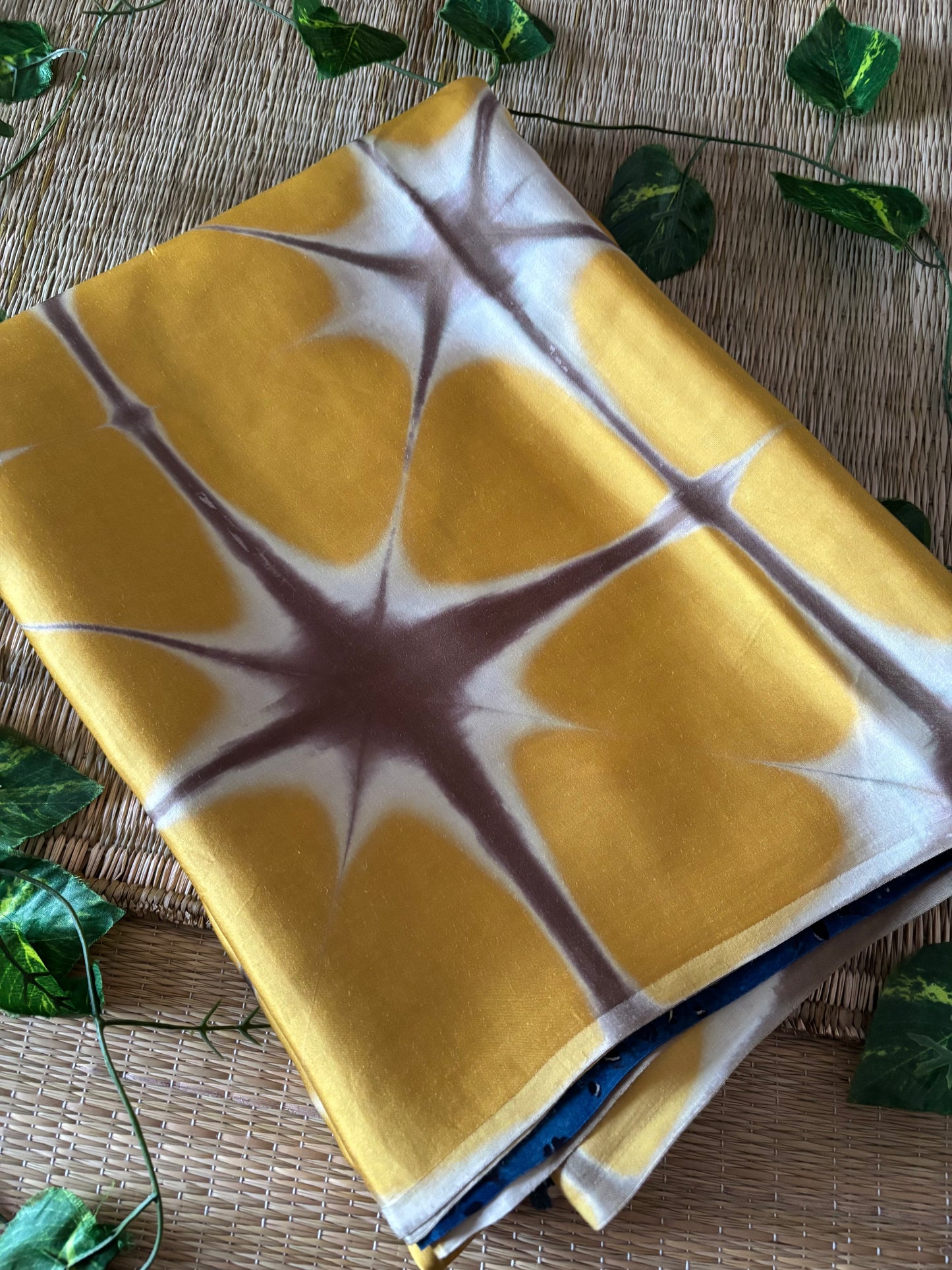Modal Clamp Ajrakh Saree