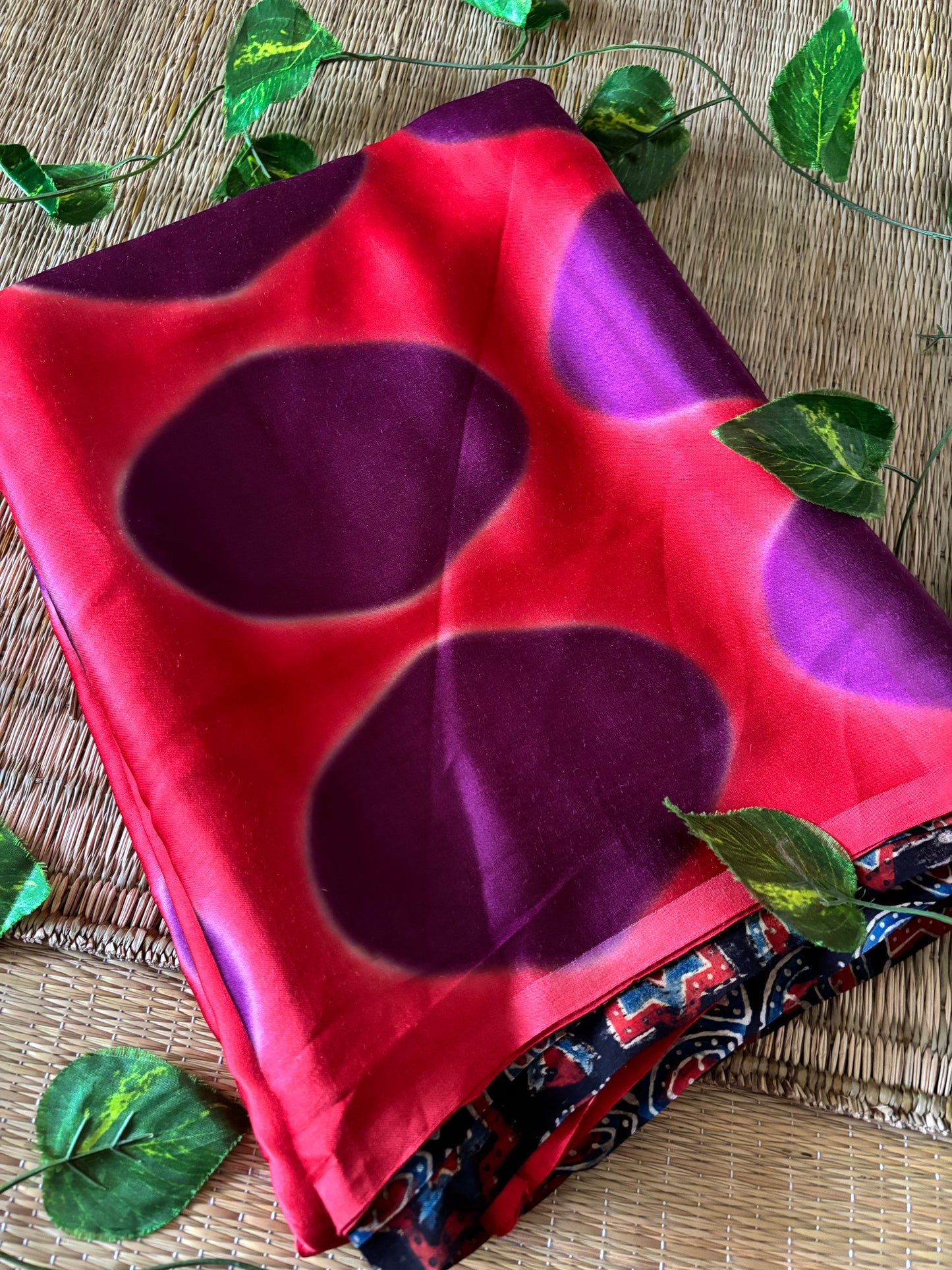 Modal Clamp Ajrakh Saree